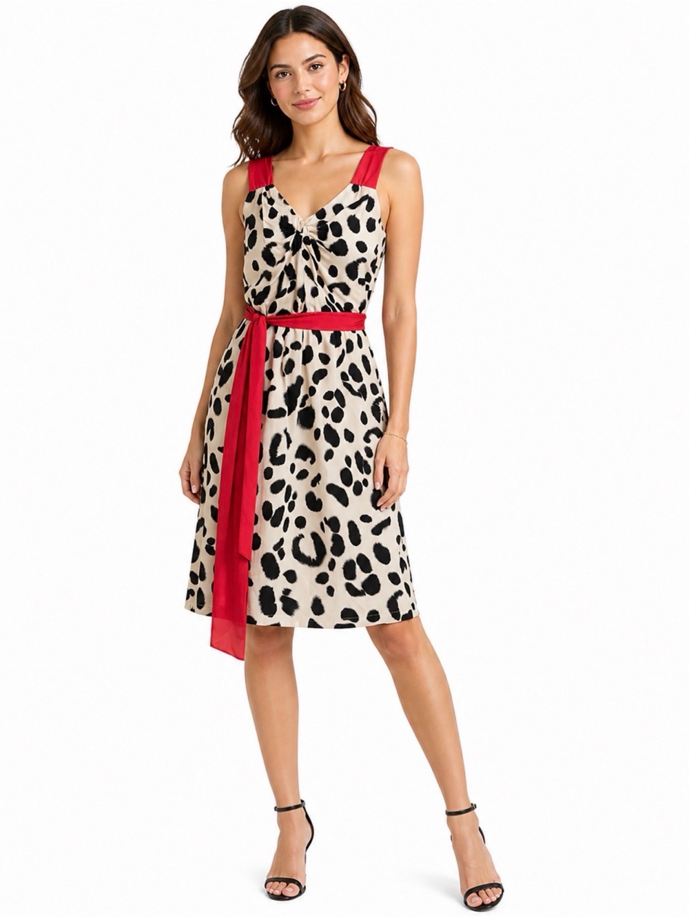 Anthropologie Dress Animal Print Silk